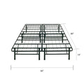 Boyd Sleep Sturdy 14-Inch Queen Platform Bed Frame - Effortless Assembly