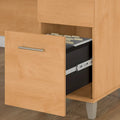 60-Inch Office Desk with Cabinet and 5-Shelf Bookcase