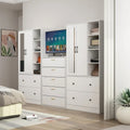 Space-Saving Scalable Hanging Rod Wardrobe Closet with Mirror