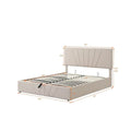 Nestfair Upholstered Platform Bed featuring Hydraulic Storage Solution