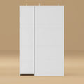 74.8-Inch Tall Large Modular Wardrobe Closet with Glass Doors