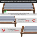 0.75-Inch Vertical Standard Mattress Support Wooden Slats with Protective Cover