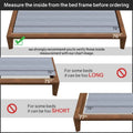 0.75-Inch Vertical Standard Mattress Support Wooden Slats with Protective Cover