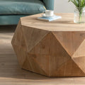 38-Inch Three-Dimensional Embossed Retro American Coffee Table