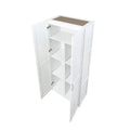 Modern Storage Wardrobe Cabinet with Doors and Multi Compartment Shelves