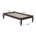 Espresso Concord Twin XL Platform Bed