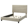 Raquel Queen Upholstered Bed with Channel Back by Lifestorey