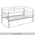 CraftPorch Modern Twin Metal Daybed