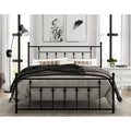 Melia Metal Bed Frame with Platform Design