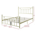 Melia Metal Bed Frame with Platform Design