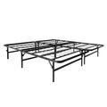 Brookside Foldable Full-Size Platform Bed Frame with Integrated Box Spring