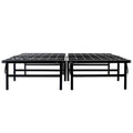 Brookside Foldable Full-Size Platform Bed Frame with Integrated Box Spring