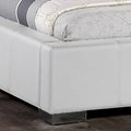 Madison Contemporary White Queen Platform Bed