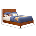 Carson Carrington Grenivik Mid-Century Modern Bed with Panel Design