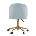 Curved Velvet Swivel Desk Chair - Aubrie Collection