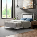 Furniture of America Industrial Metal Panel Bed with Support Legs