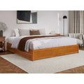 Barcelona Twin XL Trundle Panel Bed with Platform Design