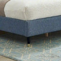 Roundhill Furniture Rozitta Upholstered Wingback Bed with Platform Design