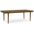 Signature Design by Ashley Lyncott Brown Extendable Dining Table - 42" W x 92" D x 30.25" H