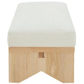 SAFAVIEH Couture Boris Mid-Century Modern Bench - Dimensions: 62.4" W x 19.7" D x 16.5" H