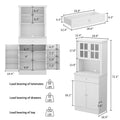 Spacious Kitchen Cabinet with Microwave Space - 30W x 69.3H