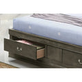 Louis Philippe Queen Platform Bed with Storage