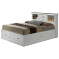 Louis Philippe Queen Platform Bed with Storage