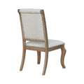 Fremont 9-Piece Dining Set in Brown and Cream with Removable Leaf