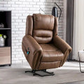 Comfortable Power Lift Recliner Chair with Breathable Fabric, Massage, Heat, and USB Charging Port