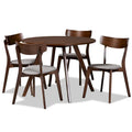 Rika 5-Piece Mid-Century Modern Transitional Dining Set