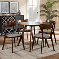 Rika 5-Piece Mid-Century Modern Transitional Dining Set