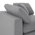 iNSPIRE Q Modern Anka Grey Linen 5-Piece Sectional Sofa