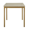 iNSPIRE Q Bold Darcy Gold Dining Table with Faux Marble Top