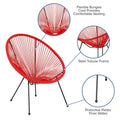Rattan and Bungee Papasan Lounge Chair