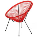 Rattan and Bungee Papasan Lounge Chair