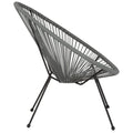 Rattan and Bungee Papasan Lounge Chair