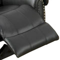 Comfort Plus Black Bonded Leather & Plywood Recliner/Glider