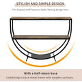 Merax Rustic Industrial Demilune Console Table