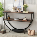 Merax Rustic Industrial Demilune Console Table