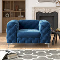 Corvus Aosta Tufted Velvet Chesterfield Lounge Chair