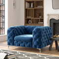 Corvus Aosta Tufted Velvet Chesterfield Lounge Chair