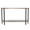 Thornberry Transitional Champagne Metal Console Table by SEI Furniture