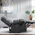 Fabric Recliner and Single Sofa with Manual Recline Feature