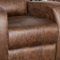 Fabric Recliner and Single Sofa with Manual Recline Feature