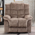 Fabric Recliner and Single Sofa with Manual Recline Feature