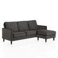CosmoLiving by Cosmopolitan Strummer Reversible Velvet Sectional Sofa