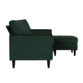 CosmoLiving by Cosmopolitan Strummer Reversible Velvet Sectional Sofa