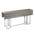SEI Furniture Driness Grey Folding Drop Leaf Table