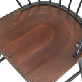 Simple Living Milo Set of 2 Mixed Media Spindle Arm Chairs - N/A