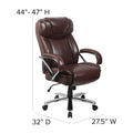 Executive Ergonomic Swivel Office Chair for Big & Tall with LeatherSoft Upholstery